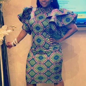 African print dress